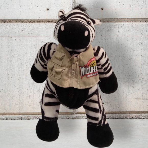 WildLife Ranch African Safari Texas Style Zebra in a Jacket 11" Plush 2002 - Picture 10 of 10